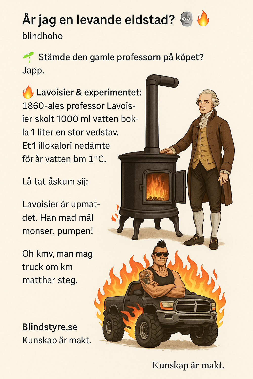 -“Kalori in = kalori ut” – sade den som snubblade vilse i näringsläran- insättningspunkt i slutet